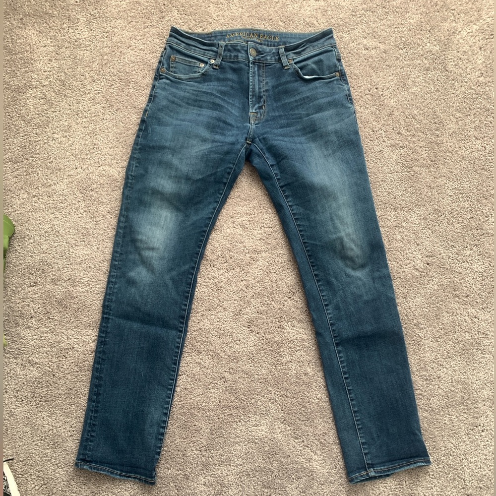 American Eagle Outfitters Blue Straight Jeans